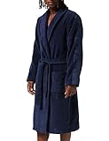 Calvin Klein Accappatoio Uomo Robe in Spugna, Blu (Blue Shadow), S-M